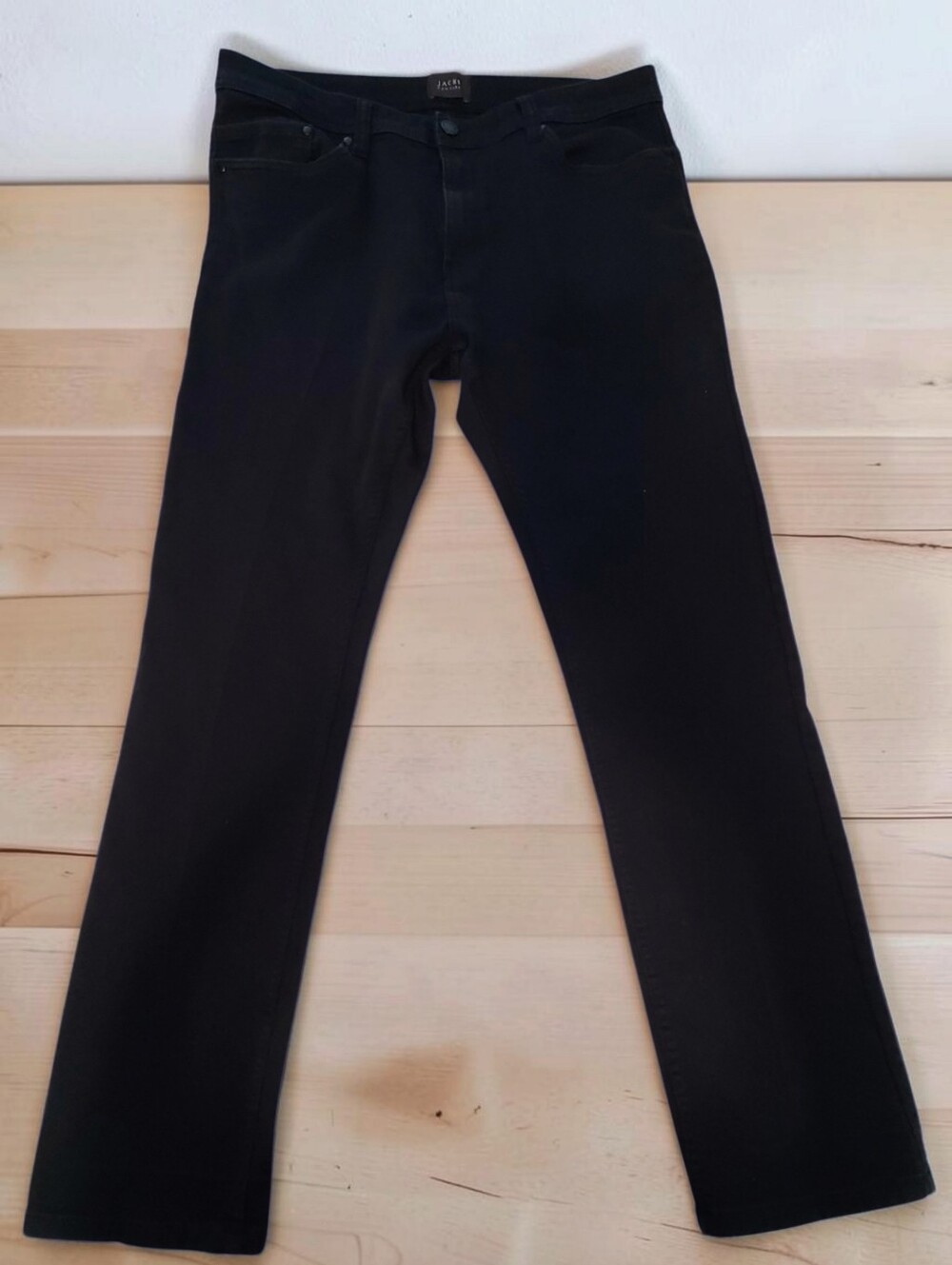 36/32 Jachs Men's Straight Jeans in Black